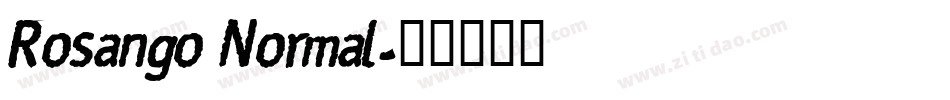 Rosango Normal字体转换